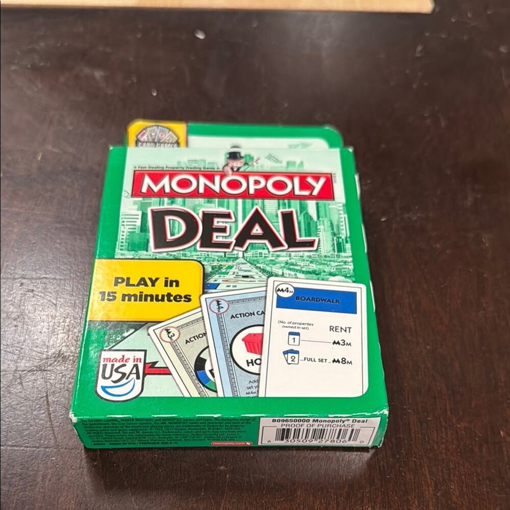 Monopoly Deal Card Game NIB